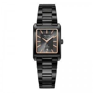 Alexandre Christie AC 1039 Black Rosegold Lady LDBIPDGRG